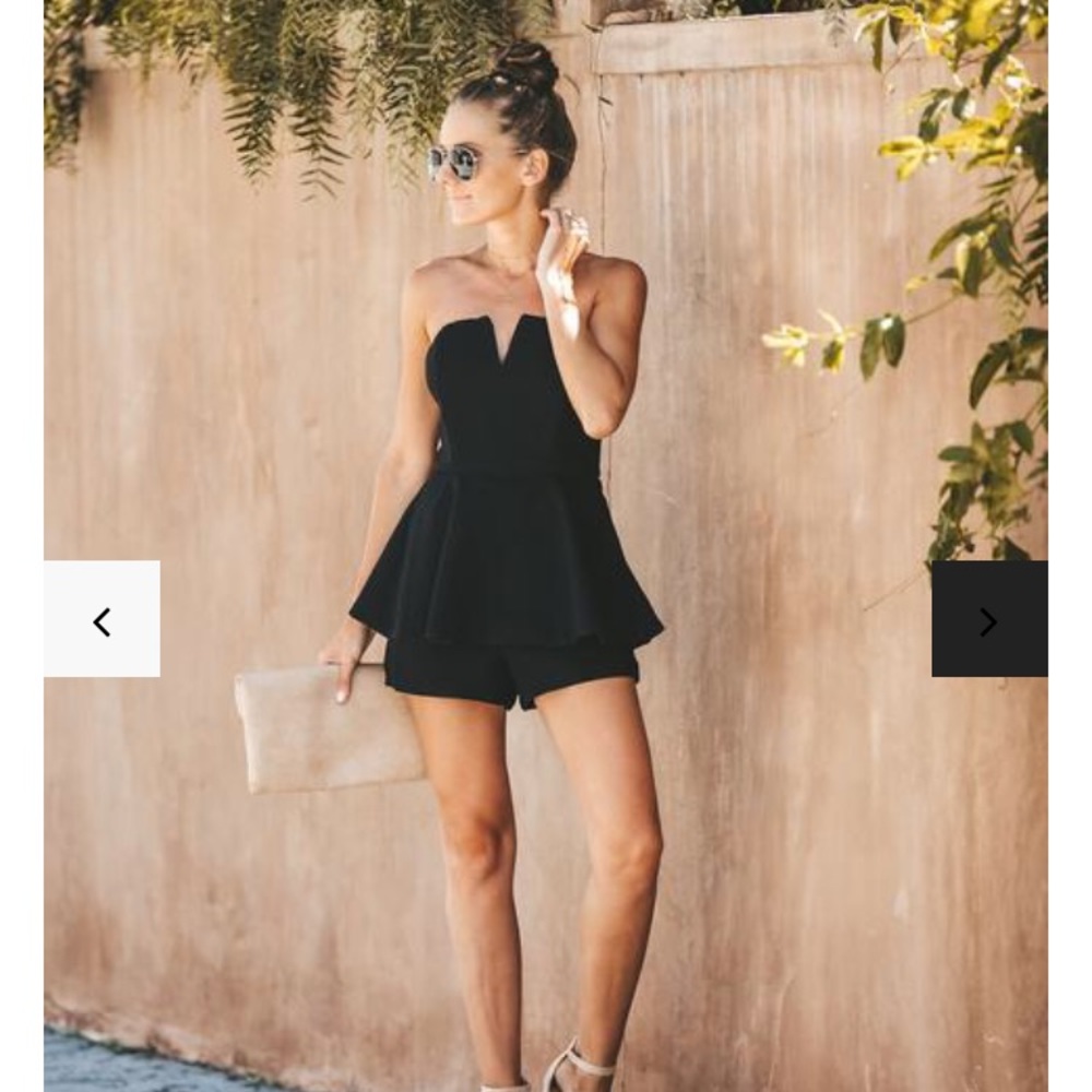 Your only + only strapless romper